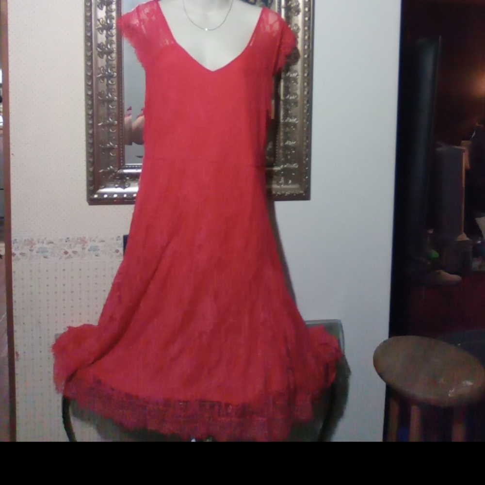❤️TORRID GUC LACEY CORAL DRESS SZ 2❤️